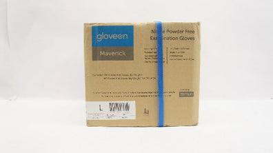 Mun NTR22LL Nitrile Powder Free Examination Gloves, L (x) - Case of 1000